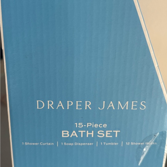 New Draper James‎ Cream and Blue Bath Set - Picture 4 of 4